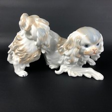 PLAYFUL PEKINGESE DOG MUSEO FINE PORCELAIN FIRST EDITION 1970 JAPANESE CHIN 10