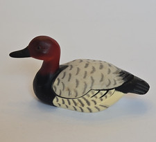 Vintage 1980 Enesco Miniature Redhead Duck Drake Decoy Figurine – 3