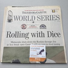 Boston Sports Historic Patriots & Red Sox Newspapers - Sunday, October 28, 2007 picture
