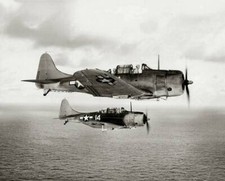 USN Douglas Dauntless Dive Bombers 1943 WW2 Re-Print 4x6 #1009 picture