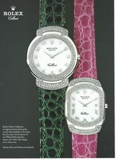 ROLEX Cellini Magazine Ad - Cellini Danaos & Cellissima - Beautiful TWO SIDED ad picture