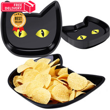 Sawysine 24 Pcs Halloween Pumpkin Serving Tray Medium (9-10 Inches), Black picture