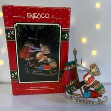 VTG Enesco Mice Capades 1993 Christmas Ornament Karen Hahn Design picture