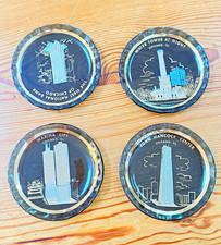 Vintage Chicago Landmark Glass Paperweights Set of 4 Hancock Marina City picture