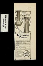 1904 Rozane Ware Vases Vintage Print Ad 17661 picture