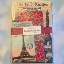 Cavallini & Co PARIS Petite Parcel Set Eiffel Tower New Sealed France Retro 2013 picture