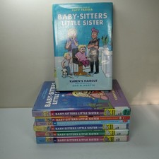Scholastic Baby-Sitters Club Little Sister Graphic Novel Lot of 1-7 HC & PB Set picture