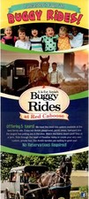 Travel Rack Card, Buggy Rides at Red Caboose, Ronks, Pennsylvania c2019 picture