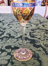 Art Wine Glass- Fritz Heckert, Austria Beauty, Unique Handmade Enamel, Gold gild picture