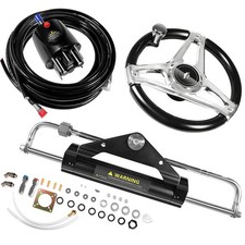 Marine Hydraulic Steering Kit for 150HP Outboard Engine -Complete Marine System picture