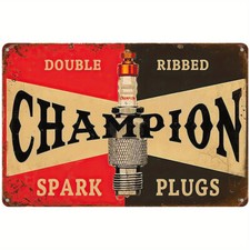 Spark Plug Metal Tin Sign Vintage Garage Men'S Wall Decor 8x12  picture