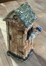 1946 Blue Ridge Mountain Boys by Paul Webb Porcelain Pottery Hillbilly Outhouse picture