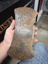 Vintage 3 Lb 12 Oz Collins Legitimus double bit axe head Beautiful Big Ax picture
