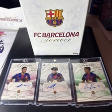 2025 Topps Barcelona Forever 3 Auto Lot ROONY QUIM JUNYENT RC KIKA Box picture