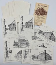 St Augustine FL Florida Cards Notes Clark M Goff Drawings Historical Souvenir picture