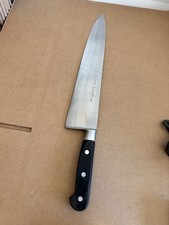 Vintage Gustav Emil Ern Chef Knife 10” Carbon Steel Blade Solingen Germany picture