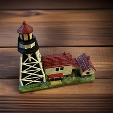 Vintage Lighthouse Figurine Whitefish Point, Michigan 3”Hx5”W picture