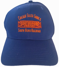 Chicago South Shore & Southshore Freight South Bend RR Blue Cap Snapback M/LG picture