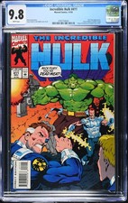 💚 Incredible Hulk #411 CGC 9.8 WP Marvel 1993 Nick Fury Battle Cover picture