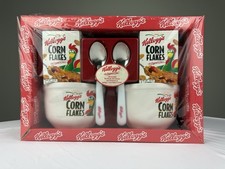 1999 Kelloggs Vintage Gift Set Classic Mascots Cereals Ceramic Bowls & Spoons picture
