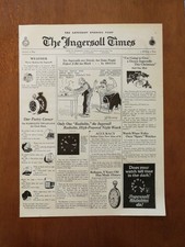 Vintage 1919 Ingersoll Watches  Full Page Original Ad picture