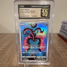 CGC Pristine 10 Galarian Moltres 190/172 VSTAR Universe Art Rare 2022 JP picture