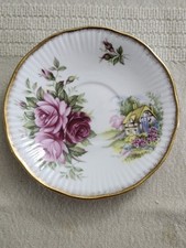 Vintage Queen's Staffordshire Bone China Soucer England picture