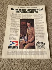 Vintage 1978 BROOKS VANTAGE Running Shoes NB Poster Print Ad ATHLETIC ATTIC '70s picture