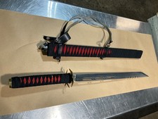 Vintage PAKISTAN SWORD 24” Blade with SHEATH Red & Black picture