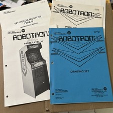 Original Factory Williams Robotron Set Arcade Video Game Owners Manual picture