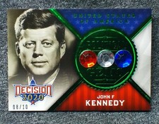 John F Kennedy  2020 Decision Green Political Gems ⌛ ONLY 10 SERIAL #'d EXIST  picture