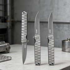 3PC Pocket Folding Knife Ball Bearing Quickly Flipper Open  3.54