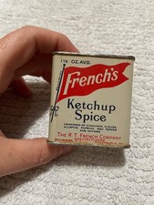 VTG French's Ketchup Spice Tin 1 1/8 Ounces Metal Spice Tin (Read) As seen Roch. picture