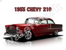 1955 Chevy 210    Metal Sign 9