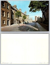 Stone Street Architecture Trees Cars Postcard picture
