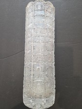 Bohemia Czech Queen Lace Crystal Vase 12