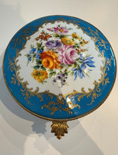 Large Le Tallec Paris Hand Painted Porcelain Jewellery Box Gilt Bronze Mounts picture