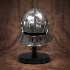Hand Forged Medieval Kettle Helmet 18 Gauge Steel Salade Helmet ,LARP ,SCA cmbt picture