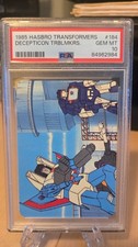 1985 Hasbro Transformers #184 Decepticon Troublemakers PSA 10 picture