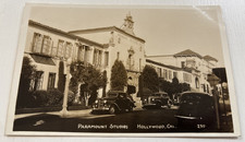 RPPC Paramount Studios Pictures Hollywood California Street View Cars Postcard picture
