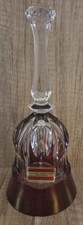Echt Bleikristall Vintage Chrystal Bell Made In Germany With Purple Price Pro. picture