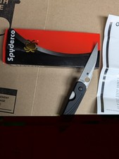 Spyderco Des Horn Liner Lock Knife Black G-10 (3.1