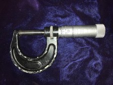 Vintage Starrett No. 436-1 Inch Outside Micrometer Machinist Tool U.S.A. picture