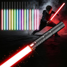1-Pack Upgraded Light Saber, USB Rechargeable, Dueling Double Lightsaber, Mental picture