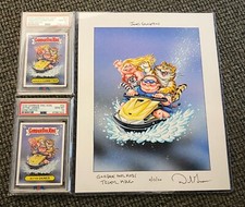 1/1 GPK Tiger King Original Final Card ART 2020 Garbage Pail Kids W/COA & Slabs picture