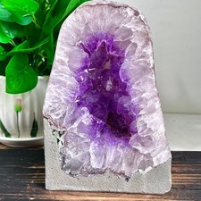 7.12LB Natural amethyst cave quartz crystal cluster mineral specimen healing picture