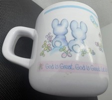 Vintage 1987 Enesco Precious Moments Melamine Children's Prayer Cup picture