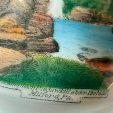 MILFORD PA Pennsylvania  Antique CHINA Souvenir TRINKET VASE picture