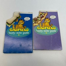 Vintage 1978 Mead Garfield Tasty Note Pads Set of 2 Retro Stationery 5x8 Unused picture