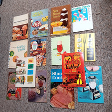 14 VTG 1960's Recipe Books Cook Desserts Food Dutch Cake Jello Festive Booklets picture